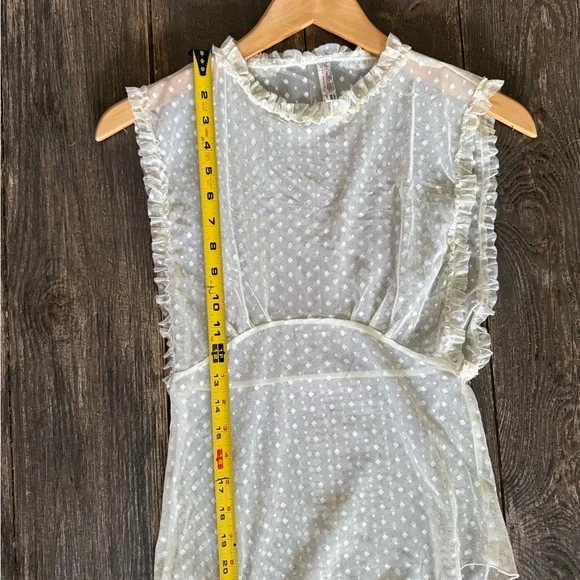 Free People Sleeveless Lace Ruffle Top - Picture 5 of 13